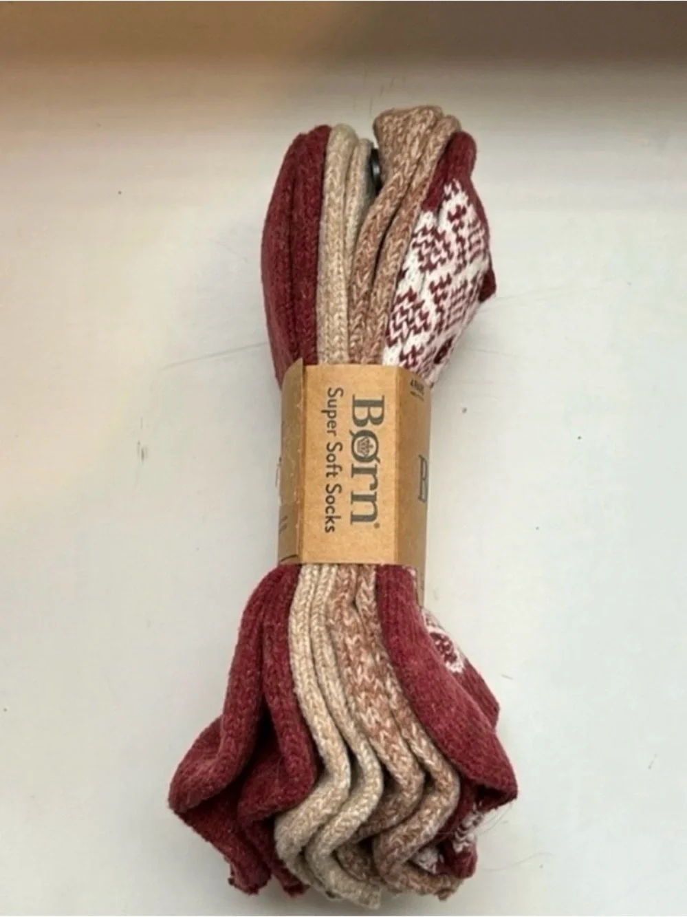 New Born Socks Women’s 4 Pair Burgundy & Brown Super Soft Casual Activewear Fall - Picture 3 of 12